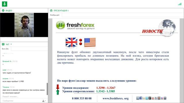 Ежедневный обзор FreshForex по рынку форекс 28 ноября 2017 смотреть онлайн