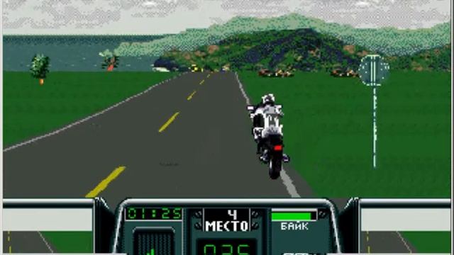 Играю в Road Rash 3 для sega 16 bit с кодом на супер мотоцикл. смотреть онлайн