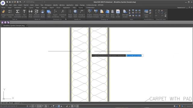 GstarCAD Express Tools | Breakline Symbol смотреть онлайн
