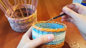 Как закончить веревочку из 3х и более трубочек - 2 способа!