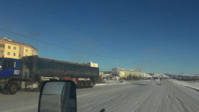 Сусуман сегодня. Колымская трасса. Едем с одной работы на другую смотреть онлайн