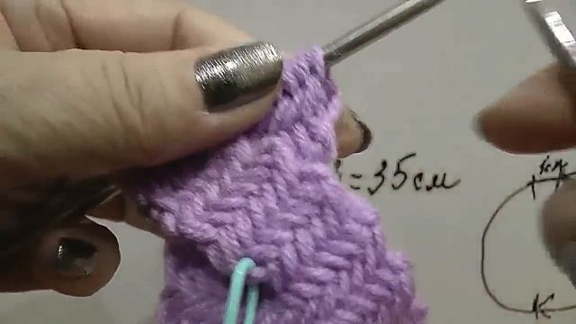 Шапка чалма спицами. Вязание шапки чалмы. Шапка спицами. Часть 1. Knitting turban. Knitting hat. P. смотреть онлайн