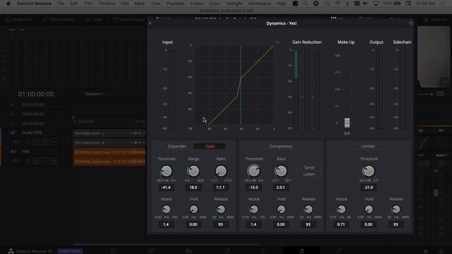 Davinci Resolve 16 - Audio GATE to Reduce Background Noise | Tutorial смотреть онлайн