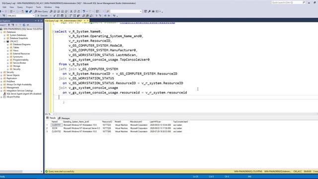How to Query the Configuration Manager (SCCM) Database with SQL Server Management Studio (Beginner) смотреть онлайн