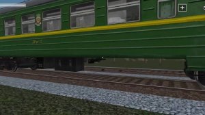 поезд сбивает машину в симуляторе русской деревни