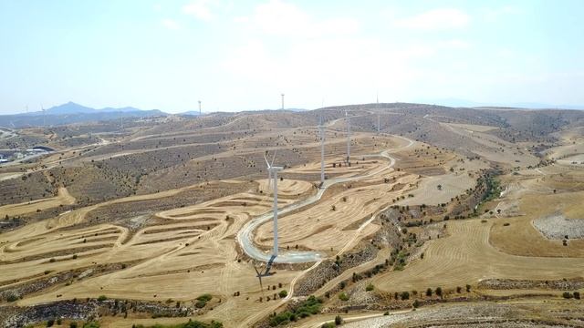 Ветряные электростанции на Кипре. Wind power plants on Cyprus смотреть онлайн