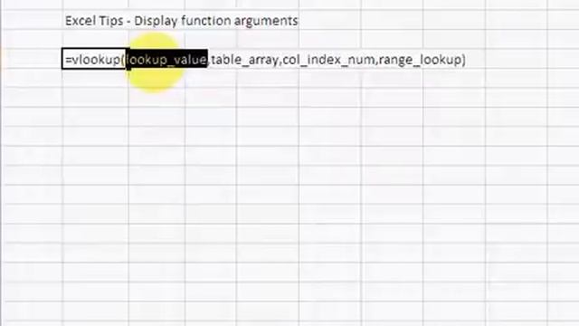 ExcelExperts.com - Excel Tips - Display function arguments смотреть онлайн