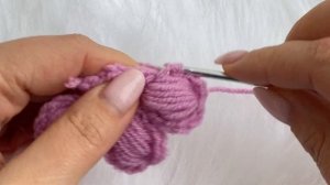 НЕВЕРОЯТНО красивый объемный цветок крючком из пышных столбиков Очень просто и быстро Flower croche