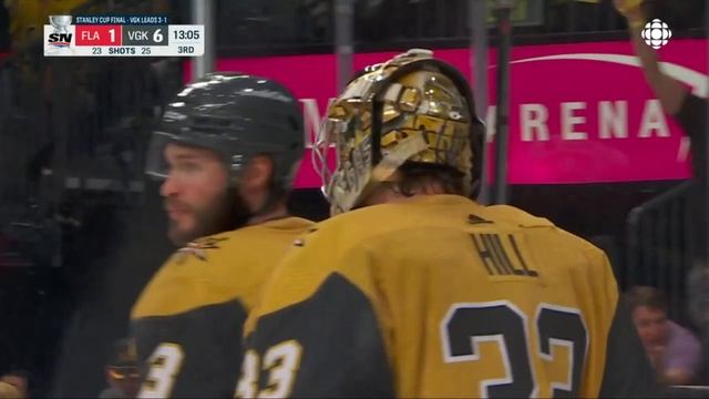 Stanley Cup Final 2023. Game 5. Awesome save by Adin Hill. Vegas! смотреть онлайн