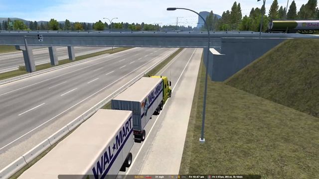 American Truck Simulator Realistic Economy Ep 35 Getting back up into Canada today смотреть онлайн
