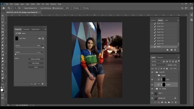 Photoshop 2019 Full Portrait Tutorial (Frequency Separation, Dodge & Burn, Color Grading) смотреть онлайн
