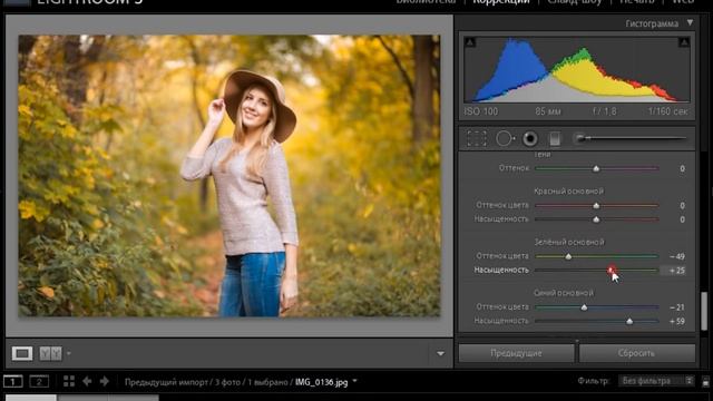Цветокоррекция фотографии в Adobe Lightroom за 2 минуты смотреть онлайн