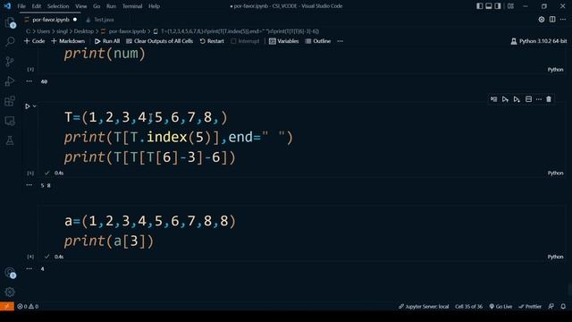 STRING INDEX - PYTHON | V-CODE | CSI | VIT-AP смотреть онлайн