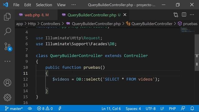 Query Builder Laravel | Consultas crudas SELECT (RAW SQL Queries) смотреть онлайн