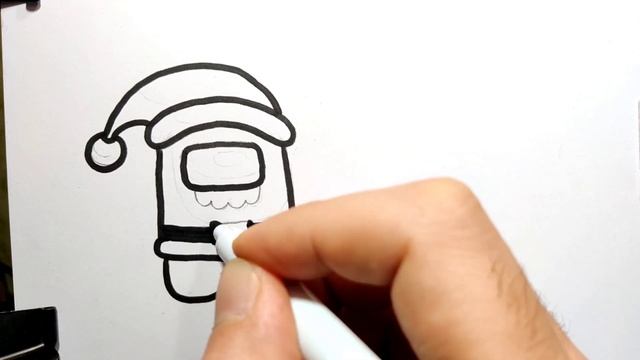 Санта АМОНГ АС | Амонг Ас рисунки / Как нарисовать АМОНГ АС / How to draw AMONG US смотреть онлайн