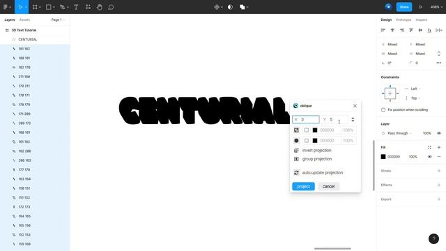 3D Text Tutorial - Figma смотреть онлайн