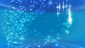 Футаж Голубые блески частицы