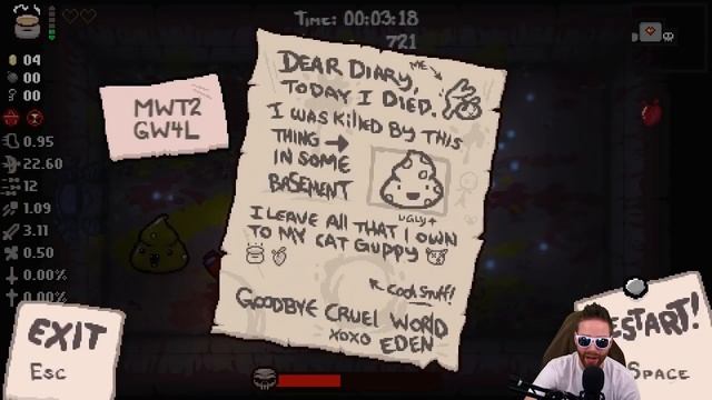 IMPOSSIBLE EDEN SEED - Afterbirth+ Eden Seed смотреть онлайн