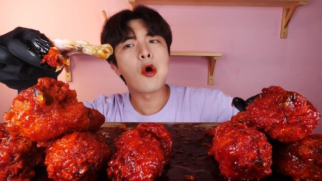 ENG SUB)OMG! Extreme Spicy Fire Chicken Eating Mukbang?Korean ASMR 후니 Hoony Eatingsound Realsound смотреть онлайн