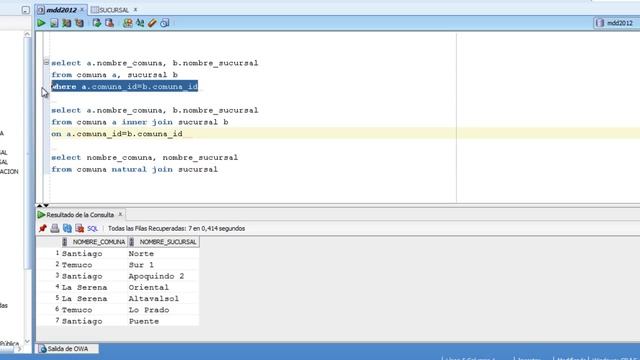 Ejemplo simple de SELECT con JOIN de tablas смотреть онлайн