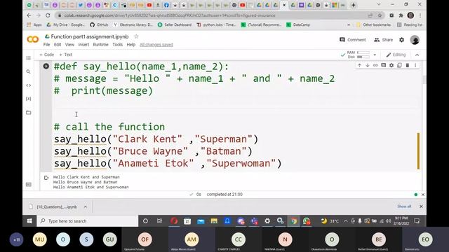 Functions assignment solutions смотреть онлайн