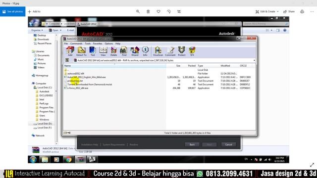 Tutorial cara INSTAL AutoCAD 2012 смотреть онлайн