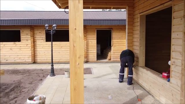 Шлифовка дома из клееного бруса в Оренбургской области смотреть онлайн