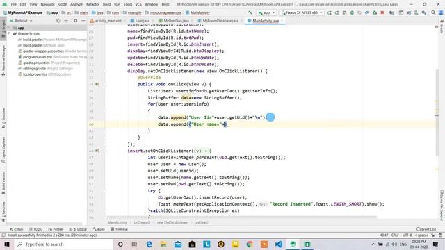 Read Data from SQLite using ROOM API in Android Studio using Java | Dr Vipin Classes смотреть онлайн