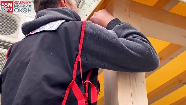 Монтаж мягких окон - веранда ресторана смотреть онлайн