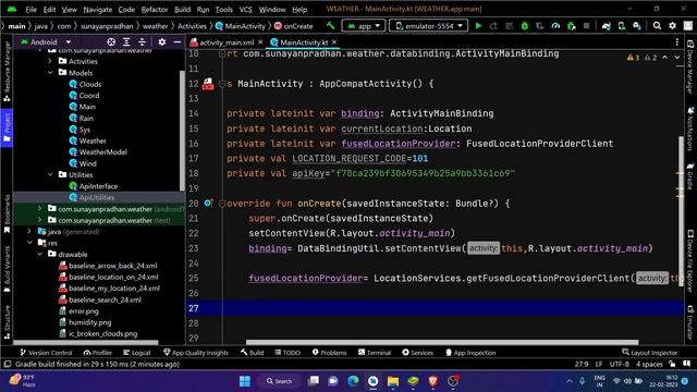 Make a Weather App for Android | Android Studio | Kotlin | Android Projects | 1h Project | Techno S смотреть онлайн