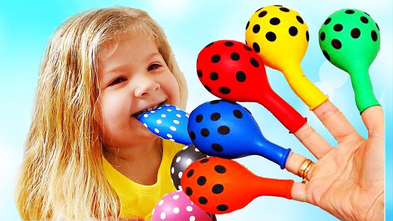 Is not Crying Baby Songs Finger Family Nursery Rhymes for kids Bad Babies Learn colors with balloons смотреть онлайн