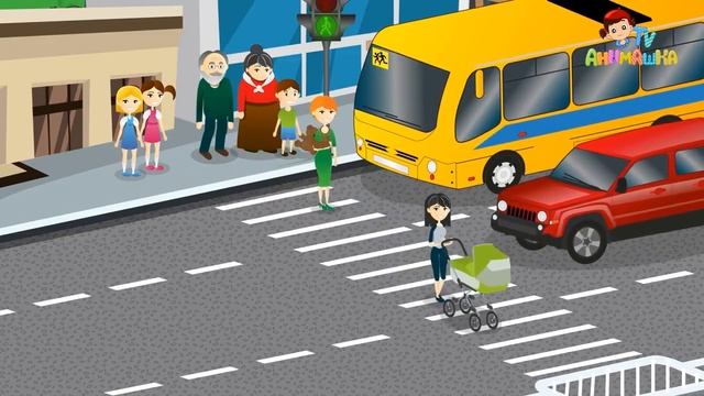 Развивающие мультики для детей про машинки - Светофор. смотреть онлайн