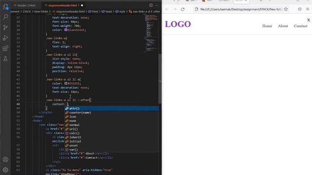 Responsive Header | HTML, CSS, & JavaScript | Web Development смотреть онлайн