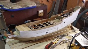 № 15 Сборка Чернойц Жемчужины. Клеим шаблон для портов..