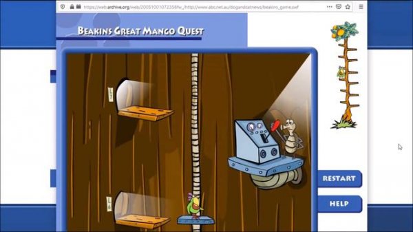 Beakin's Great Mango Quest - The Dog and Cat News Flash Game (2005)