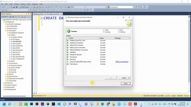 HƯỚNG DẪN IMPORT/EXPORT DATA TỪ EXCEL VÀO SQL SERVER & CÂU LỆNH VỀ JOIN смотреть онлайн