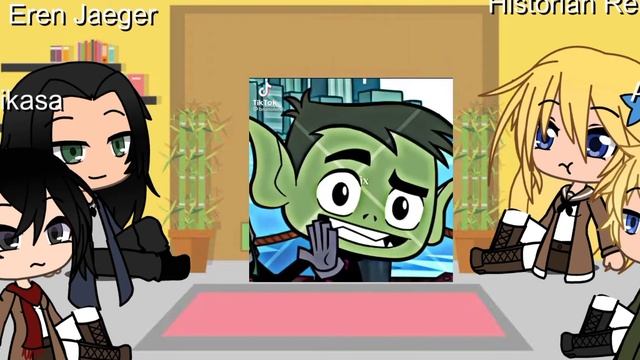 attack the titans react to teen titans go смотреть онлайн