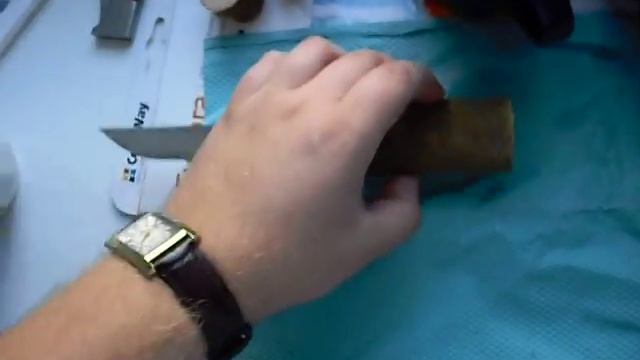 Нож из торсиона, заготовка для рукояти. смотреть онлайн