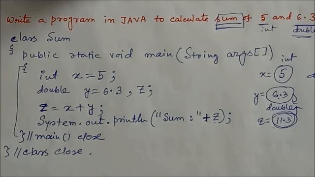 Sum of two numbers in java | Sum of 5 and 6.3 in java Java (BlueJ) | JAVA | by Technology Lives смотреть онлайн