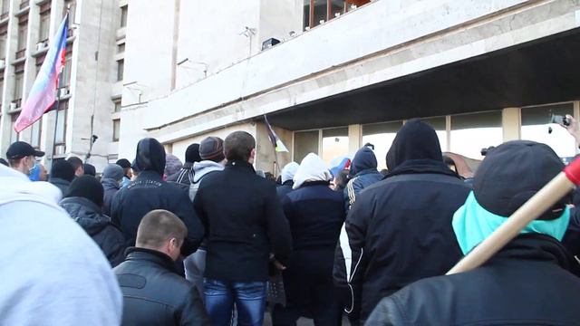 Штурм донецкой ОГА 6 апреля смотреть онлайн