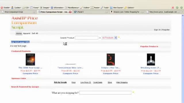 Price Comparison Script by AxisITP смотреть онлайн
