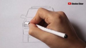 Как нарисовать машину Джип JEEP | Ehedov Elnur
