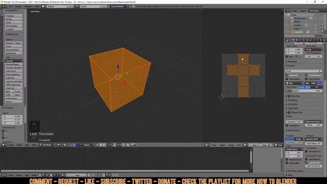 Blender 3D - How to make - 2 Basic ways of Texturing - Easy Tutorial смотреть онлайн