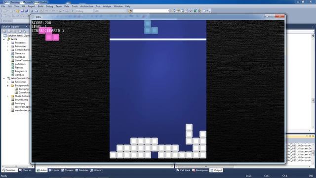 XNA Tetris clone смотреть онлайн
