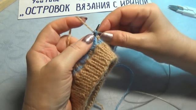 Вязание спицами домашние тапочки #199 смотреть онлайн