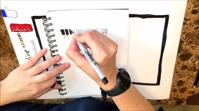 How to draw easy zentangle patterns Piano Keys смотреть онлайн