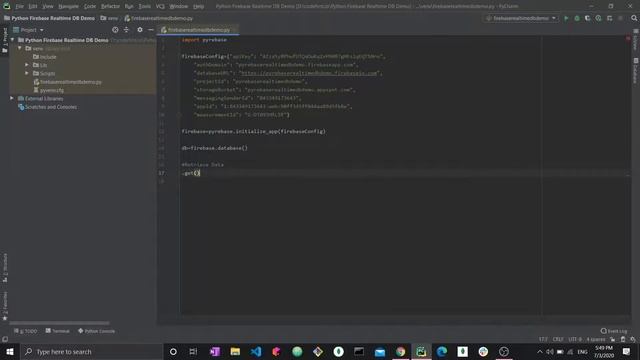 Python Firebase Realtime Database CRUD tutorial #4 - Retrieve Data [Pyrebase] смотреть онлайн