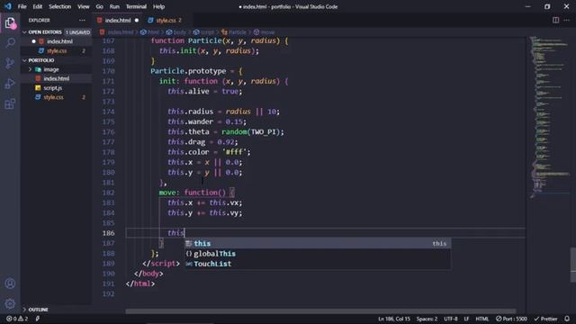Awesome Cursor Animation Using CSS & Javascript | sketch.js Particles Background смотреть онлайн
