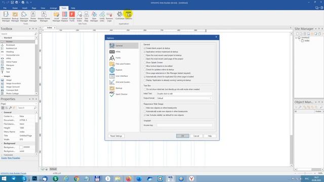Уроки по Webbuilder. Настройки программы смотреть онлайн
